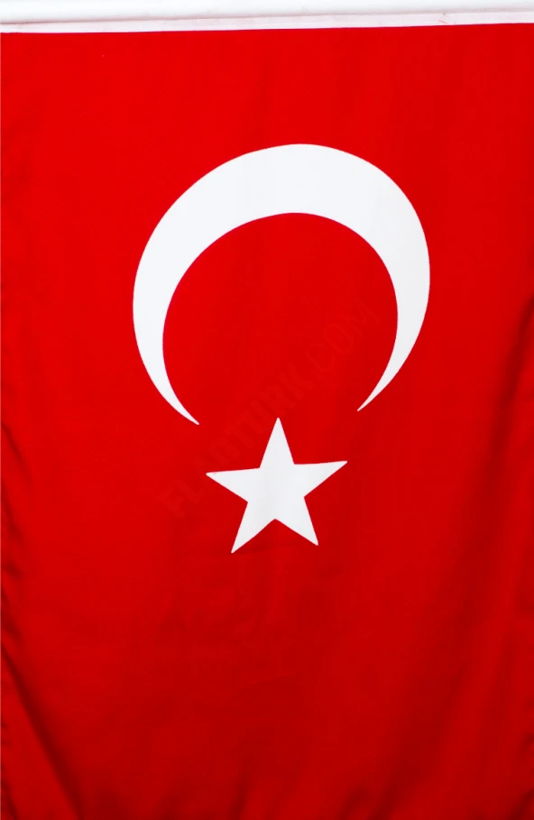 Türk bayrağı 80x120 cm- Alpaka Kumaş - 56 adet - Resim 2