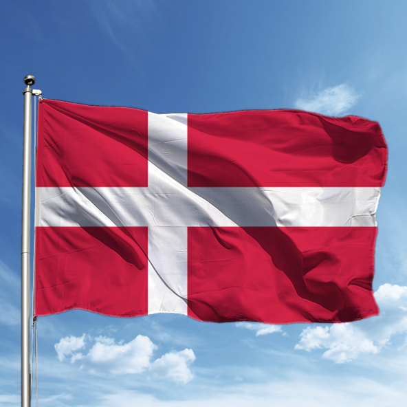 Danimarka Bayrağı 50*75 ürün görseli