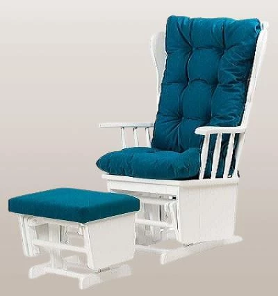 Sandalye Zus301 Model 90477 Mama Puflu Sallanan Ahşap Lake Beyaz Ayak El Yapım - 4