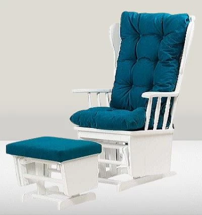 Sandalye Zus301 Model 90477 Mama Puflu Sallanan Ahşap Lake Beyaz Ayak El Yapım - 3