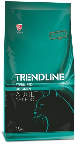 Trendline Kısırlaştırılmış Tavuklu Kedi Maması 15 kg