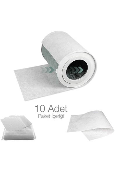 Purmed 10 Adet Electrolux Pure A9 PA91-404GY Hava Temizleyici Uyumlu Toz Tutucu Ön Filtre - 2