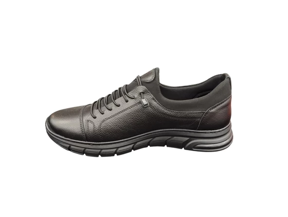 Ulusoy İç Dış Hakiki Deri Kaydırmaz Kauçuk Taban Ortopedik Günlük Erkek Casual Ayakkabı - 2