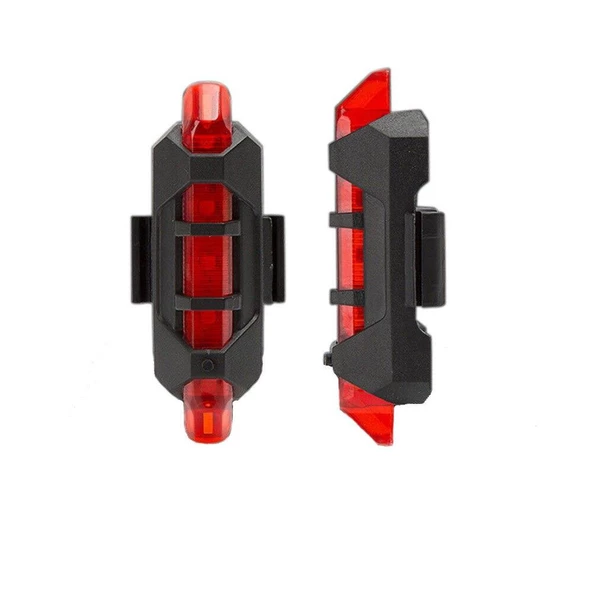 Sarissa Usb Şarj Edilebilir Led Bisiklet Far Ön Işık Kuyruk Lambası 6116 Bisiklet Far Stop Seti - 3