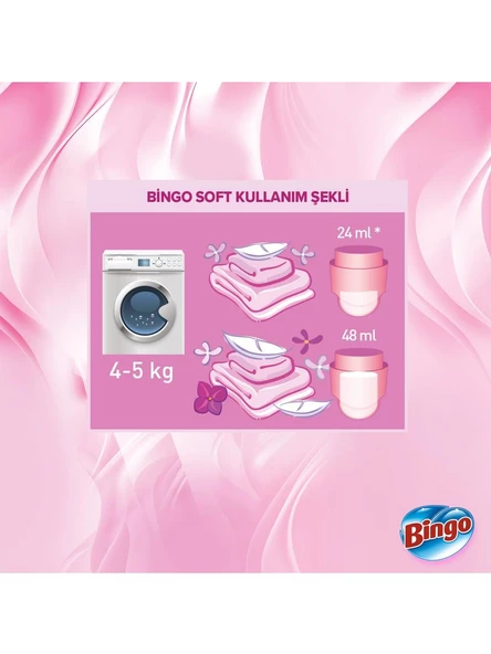 Bingo Bingo Soft Konsantre Çamaşır Yumuşatıcısı Mutlu Yuvam 1440 ml x 2 Adet - 3