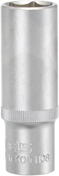 İzeltaş 1/2'' Derin Lokma Anahtar 10 MM Altı Köşe 1108060010 - 3