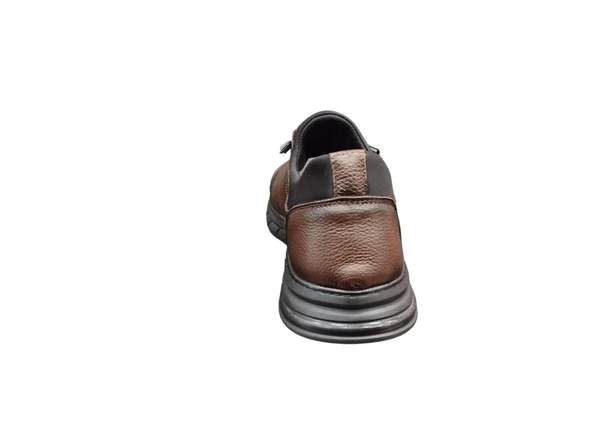 Ulusoy İç Dış Hakiki Deri Kaydırmaz Kauçuk Taban Ortopedik Günlük Erkek Casual Ayakkabı - 9