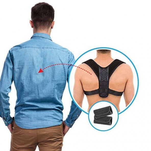 Yeni Model Dik Duruş Aparatı Kamburluk Önleyici Posturex Korse - Resim 8