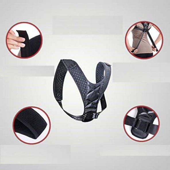 Yeni Model Dik Duruş Aparatı Kamburluk Önleyici Posturex Korse - Resim 11