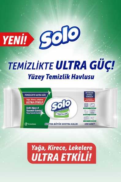 Solo Yüzey Temizleyici Havlu Sedir Ağacı Yasemin Esintisi 100'lü 4 Adet - 2