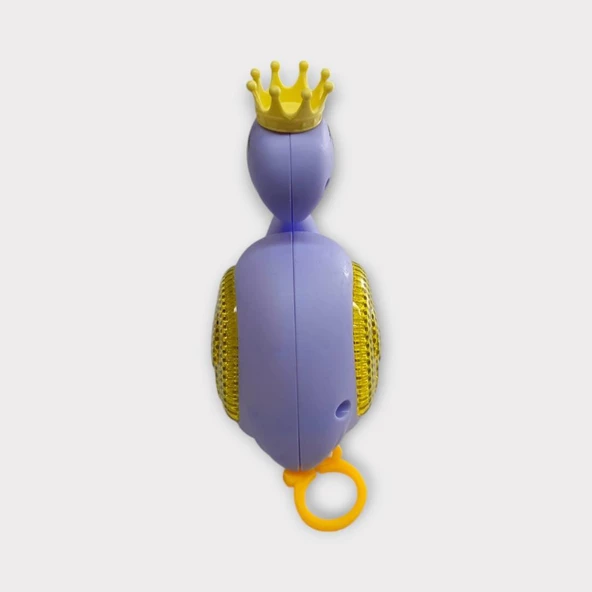 Kurmalı Işıklı Sevimli Flamingo - Mor - 3