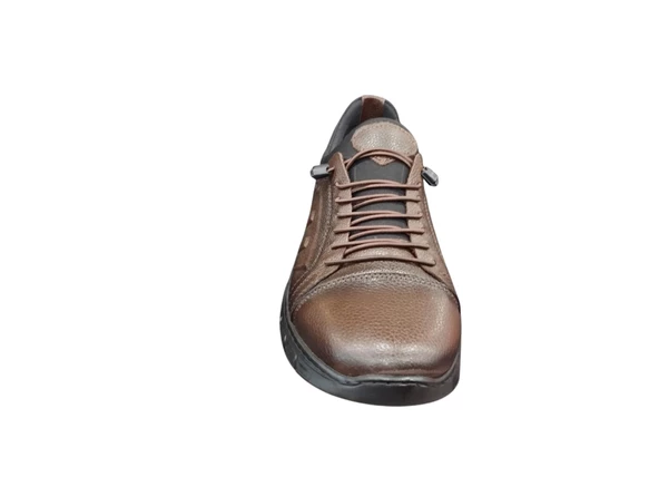 Ulusoy İç Dış Hakiki Deri Kaydırmaz Kauçuk Taban Ortopedik Günlük Erkek Casual Ayakkabı - 8