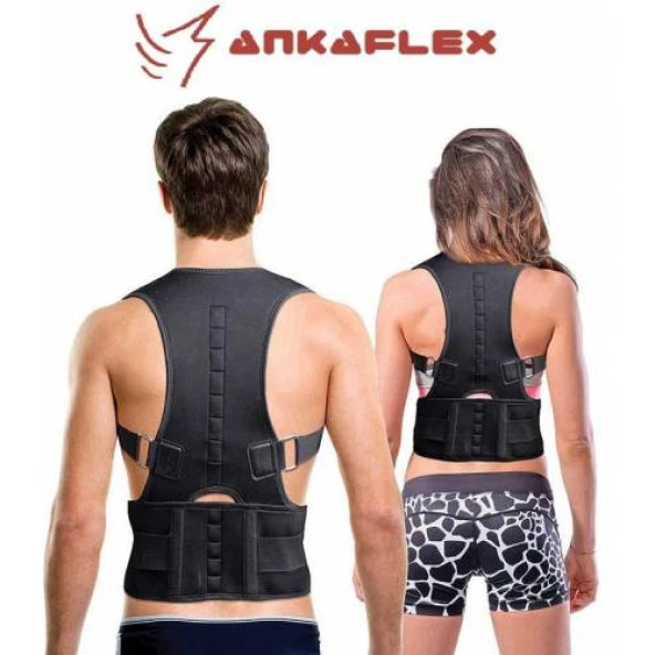 Ankaflex Dik Duruş Kamburluk Önleyici Sırt Bel Korsesi Manyetik D ürün görseli