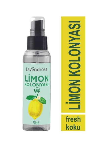 Lavendrose Limon Kolonyası Fresh 120ml spray - Lemon cologne 120ml