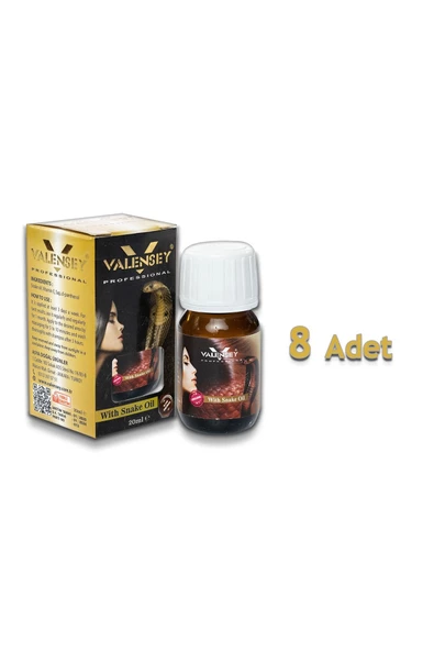 Valensey E Vitaminli Yılan Yağı Saç Bakım Yağı 20 ml X 8 Adet