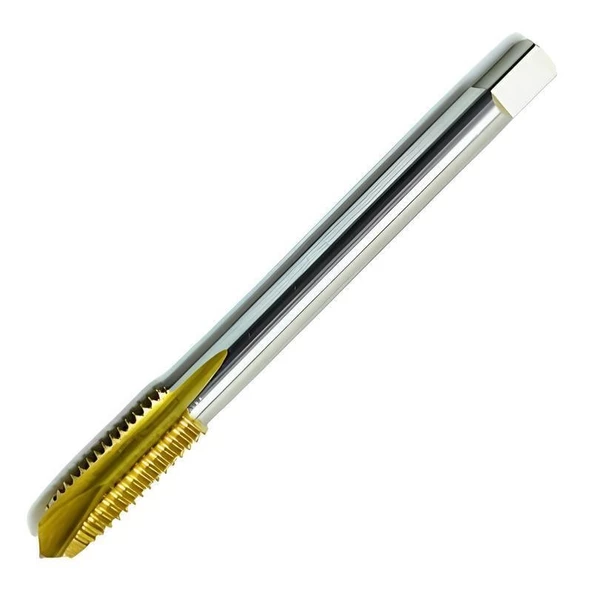 Maier M5x0,8 Düz Makina Kılavuzu HSS-M2AL  Titanyum Kaplı Standart DIN-371/C MK371TC05