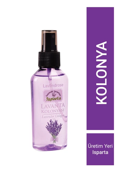 Lavendrose Lavanta Kolonyası, Taze Lavanta Kokulu Doğal Sprey Lavanta Kolonyası,70 Derece 110ml