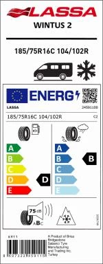 185/75R16C 104/102R WINTUS 2 M+S / SFM - 4