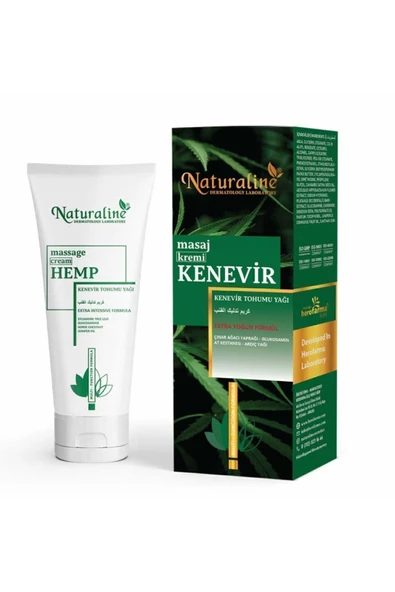 Naturaline Hemp Cream, Kenevir Yağlı Ağrı Ve Masaj Kremi