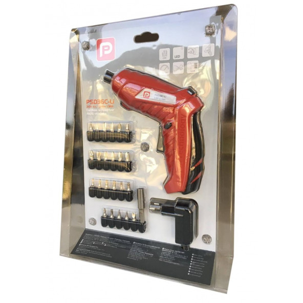 Performance Power Akülü Vidalama 3.6v Li-ion + 24 Parça Aksesuar PSD36C-Lİ0N - 2