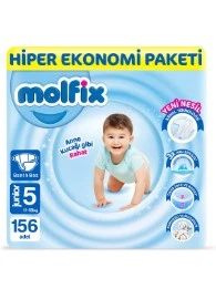 Molfix Bebek Bezi Ultra Fırsat Paketi Junior 5 No 156 Lı