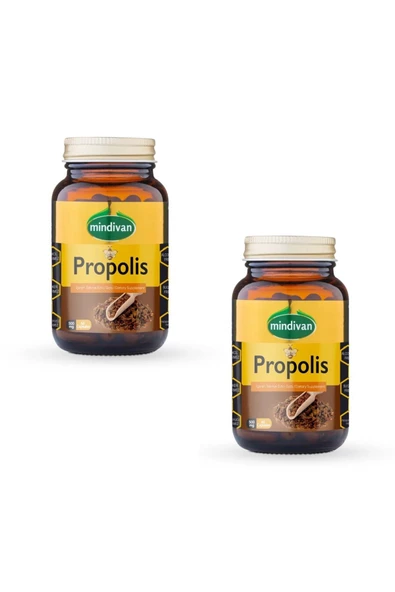 Mindivan Propolis Ekstraklı 500 Mg 60 Kapsül X2 Adet