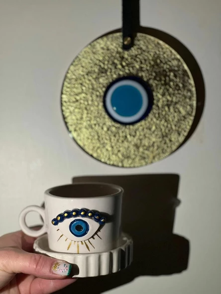 Handmade Eyes On Fincan- 1 Adet - 2