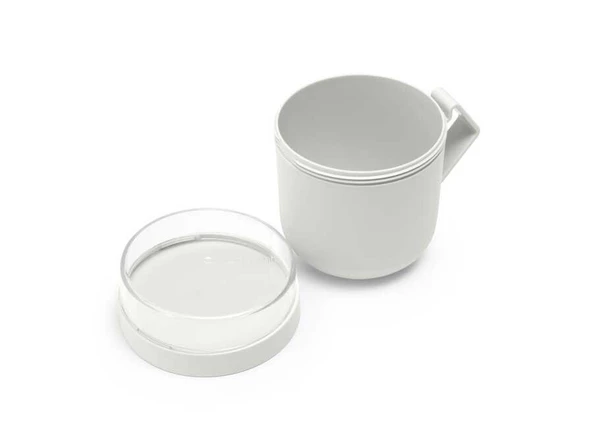 BRABANTIA MAKE TAKE LIGHT GREY PLASTİK MUG 600ML