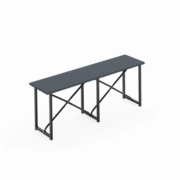 Eportatif Mutfak Bahçe Bank Sandalye Düz Bank Sandalye Bench Füme 1543 - 5