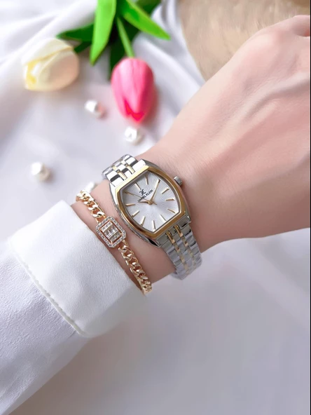 Daniel Klein Retro Vintage Model Çelik Kordon 3 Atm Suya Dayanıklı Kadın Kol Saati+Bileklik S13870.1 - Resim 2