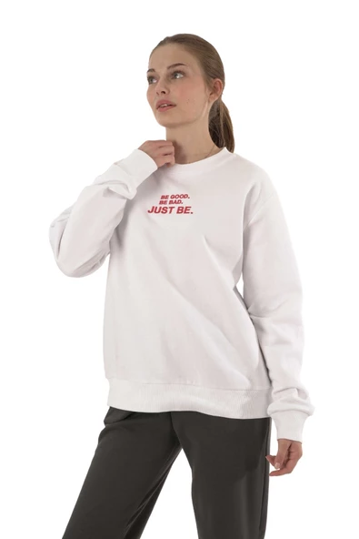 Joggy Kadın Beyaz 0 Yaka Sweatshirt 158 - 2