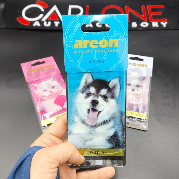 Areon X Model Lastikli Ayna Kokusu 3'lü Set Sibirya Kurdu-Kedi-Kurt - 2
