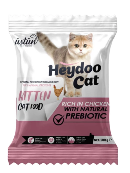 HEYDOO YAVRU KEDİ MAMASI 100 GRAM (12 ADET)