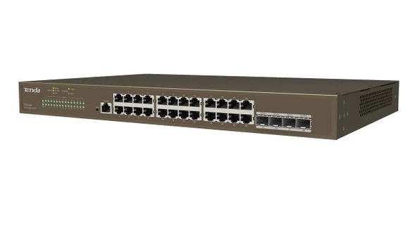 Tenda TEG5328F 24GE Port, 4xSFP L3 Yönetilebilir Switch - 4