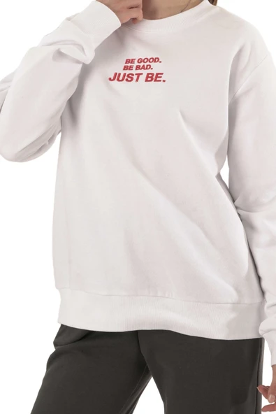 Joggy Kadın Beyaz 0 Yaka Sweatshirt 158 ürün görseli 1