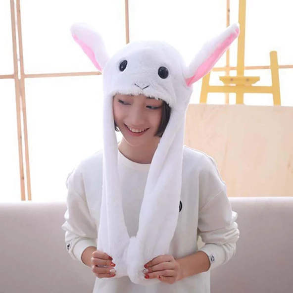 KIZ ERKEK LED IŞIKLI HAREKETLİ PELÜŞ KULAKLIK BERE ürün görseli