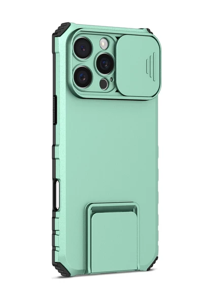 Cbtx iPhone 16 Pro Max Uyumlu Stereoskopik Tutucu Kayar Eksantrik Korumalı Telefon Kılıfı - 2