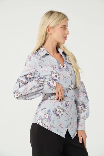 Bağlamalı Kimono Gömlek - 11