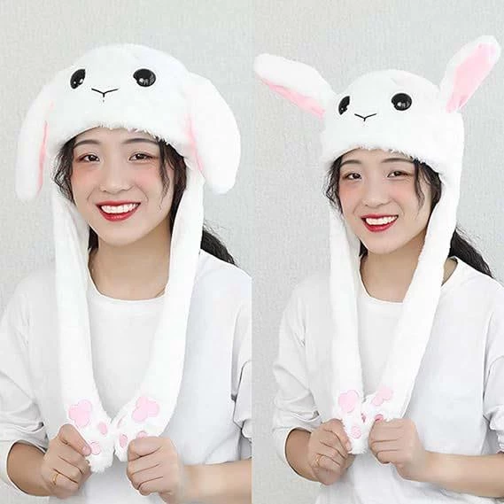 KIZ ERKEK LED IŞIKLI HAREKETLİ PELÜŞ KULAKLIK BERE - Resim 4