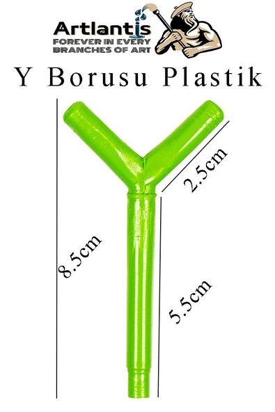 Y Borusu 5 Adet Y Boru Deney ve İş Eğitimi Malzemesi Steleskop ve Solunum Deneyi İçin Y Borusu Okul Deney - 3
