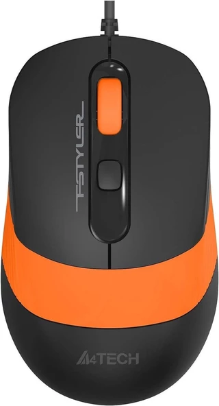 A4-Tech FM10 USB Siyah & Turuncu Optik 1600 DPI Kablolu Mouse