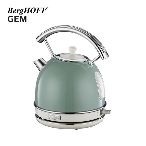 BergHOFF GEM RETRO 1.7 Litre Mint Yeşil Yuvarlak Su Isıtıcısı