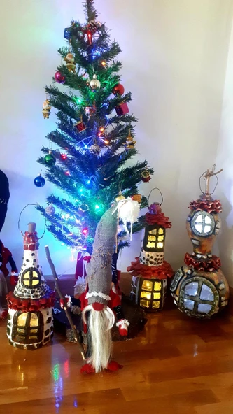 şans cücesi gnome 50 cm el yapımı - Resim 2