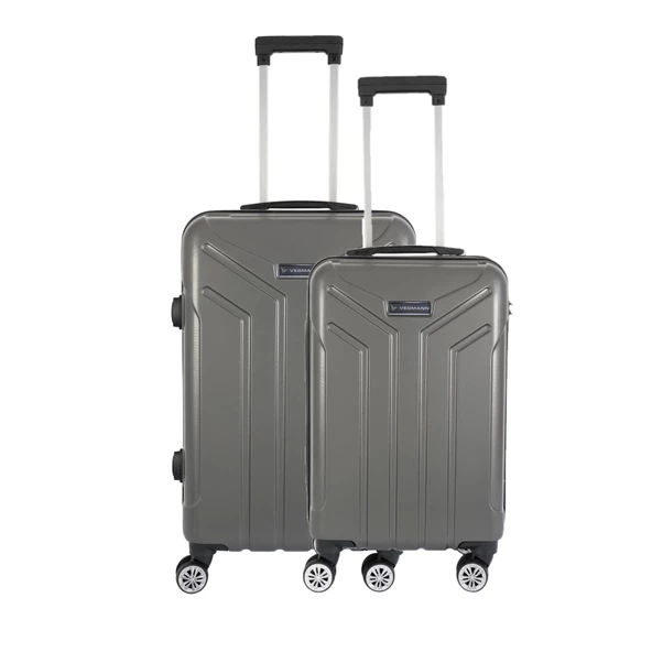 Vegmann Vela Antrasit 2'li Valiz Seti Orta Boy ,Kabin Boy ürün görseli