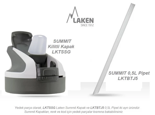 Laken Çelik 18/8 Summit Termos Şişe 0,50L - Yeşil LKTS5V - 3