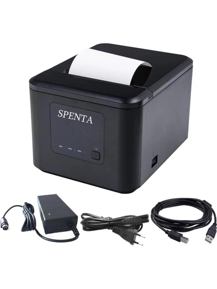 Spenta SPR-180P Thermal Usb + Ethernet 203 dpi Fiş Yazıcı - 4
