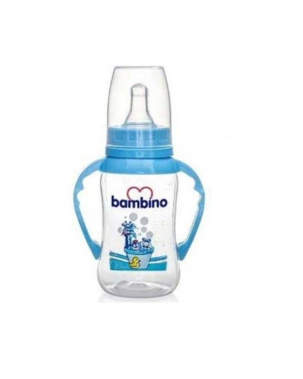 Bambino PP Geniş Ağızlı Biberon 150 ML-Mavi-8681689310424