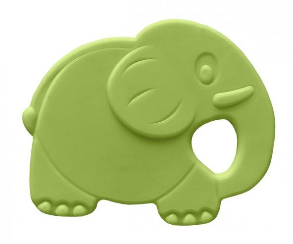 Bambino Kauçuk Yumuşak Diş Kaşıyıcı Fil - Yeşil ürün görseli