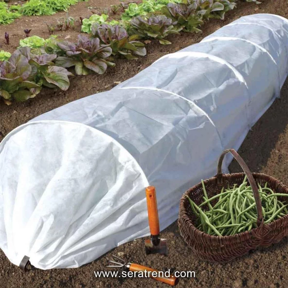 2,4x10 METRE 30gr AGRİL ISI DON ÖRTÜSÜ, ZİRAİ DON KIRAĞI ÖRTÜ KARPUZ ÇİLEK ÖRTÜSÜ, SERA TOPRAK ÖRTÜSÜ ELYAF - 7