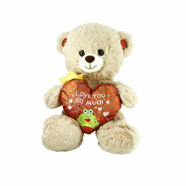 PJH2323 Peluş Kalpli Ayı Love You 30 cm